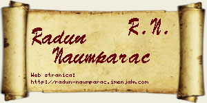 Radun Naumparac vizit kartica